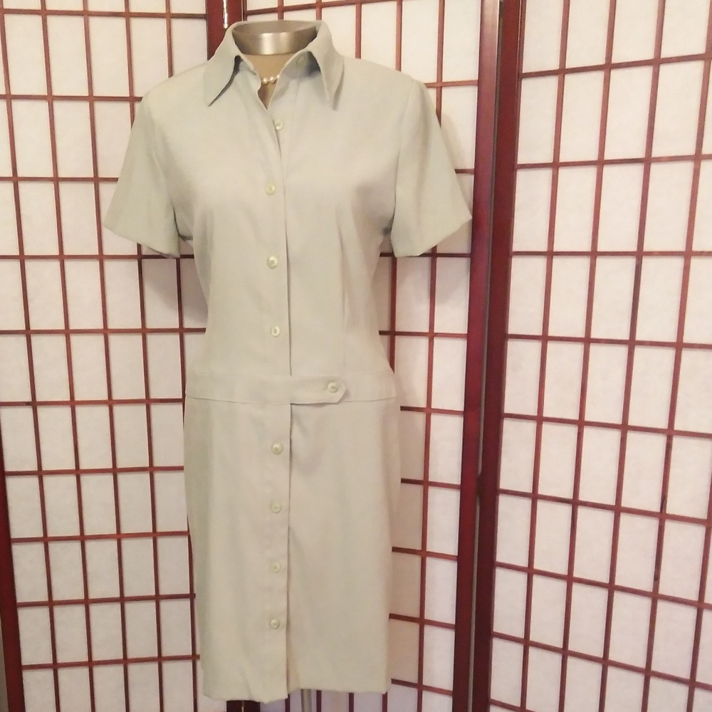 3/$25 CLOSET CLOSING PISTACHIO GREEN MIDI DRESS
